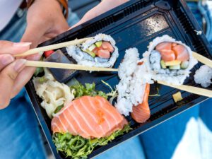 Sushi förgiftade flest