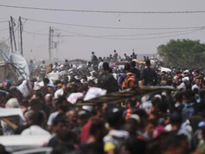 Israeler protesterar mot palestinskt getto i Gaza