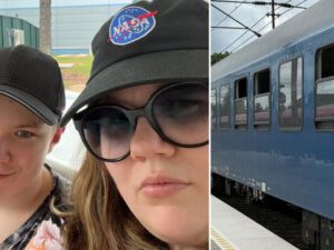 Jennifer, 43, fast på SJ-tåg i dansk by