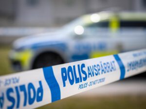 Explosion vid port i Södertälje